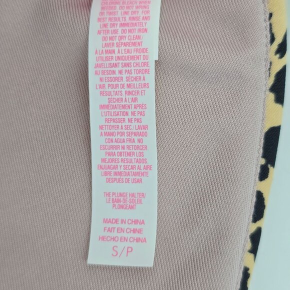 Victoria's Secret The Plunge Halter Cheetah Push Up SEXY BIkini Top Women Size S - Picture 6 of 6